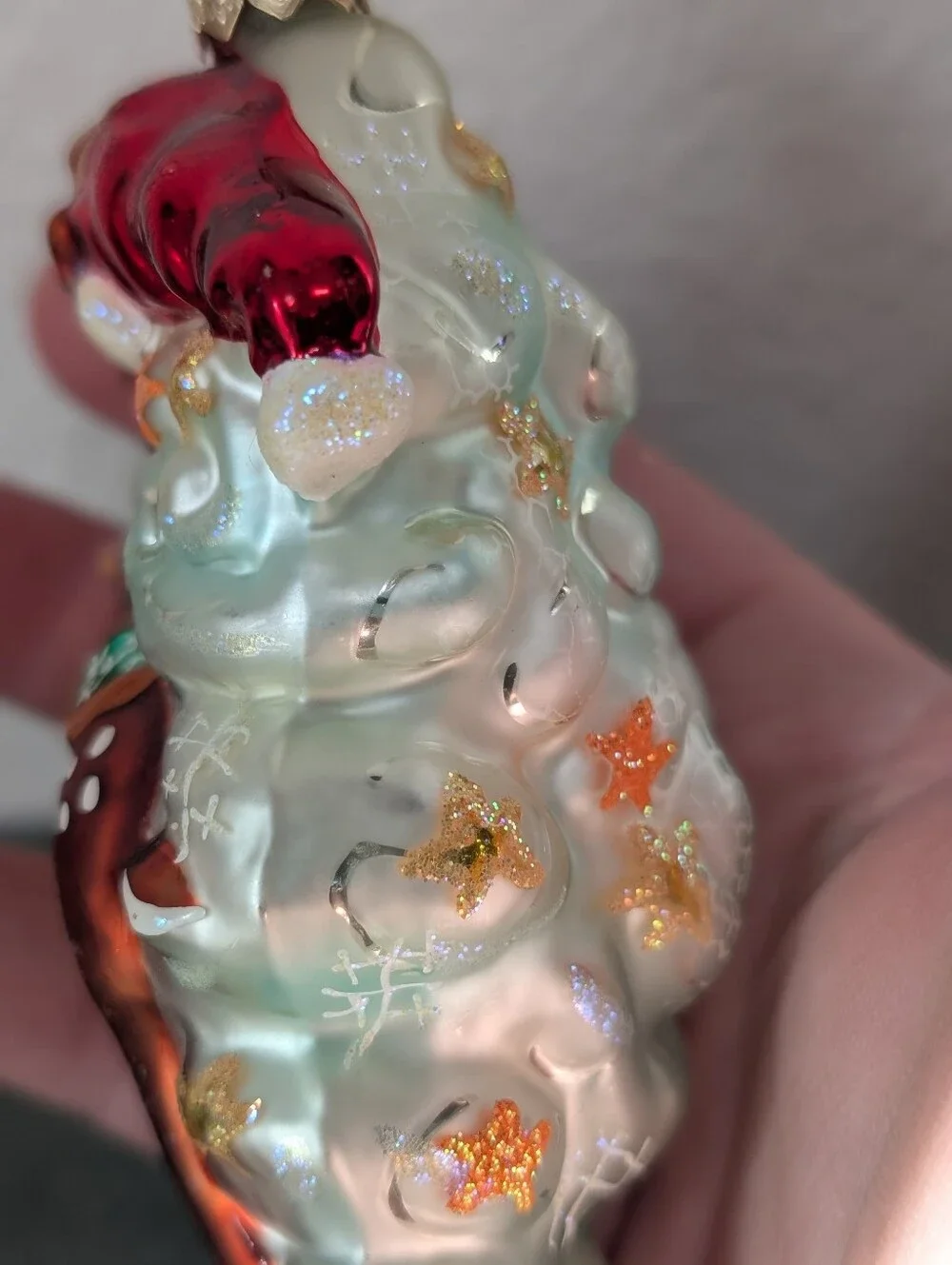 Radko DASH-HER Flying Reindeer Dasher Glass Christmas Ornament 00-991-0